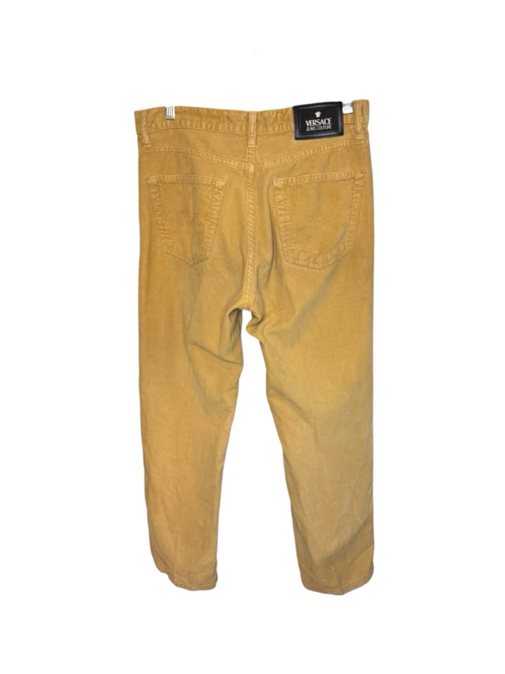 Versace Jeans Collection Men's Mustard Corduroy Trousers
